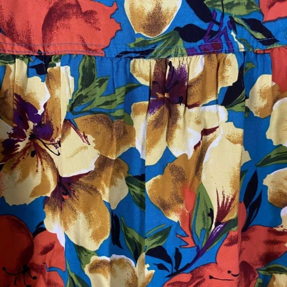 Vintage 80s Carol Anderson California Floral Trop… - image 11