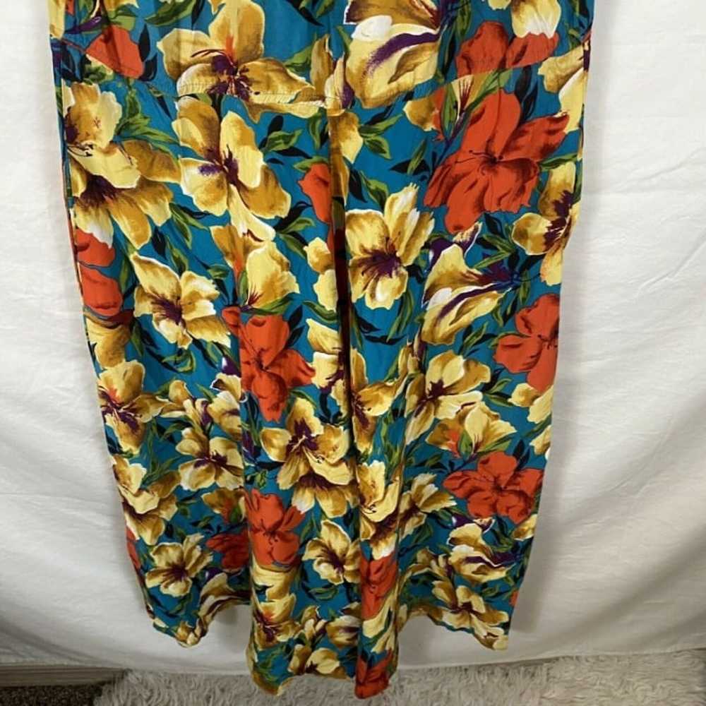 Vintage 80s Carol Anderson California Floral Trop… - image 12