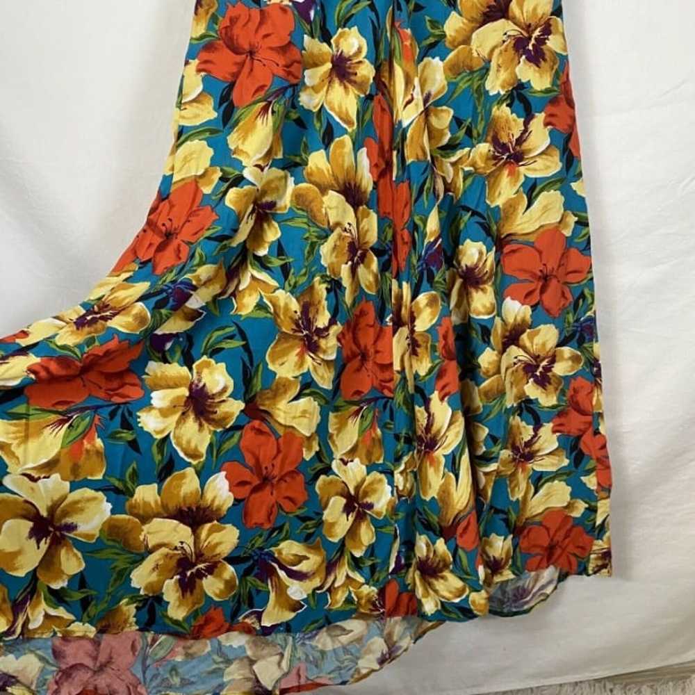 Vintage 80s Carol Anderson California Floral Trop… - image 8