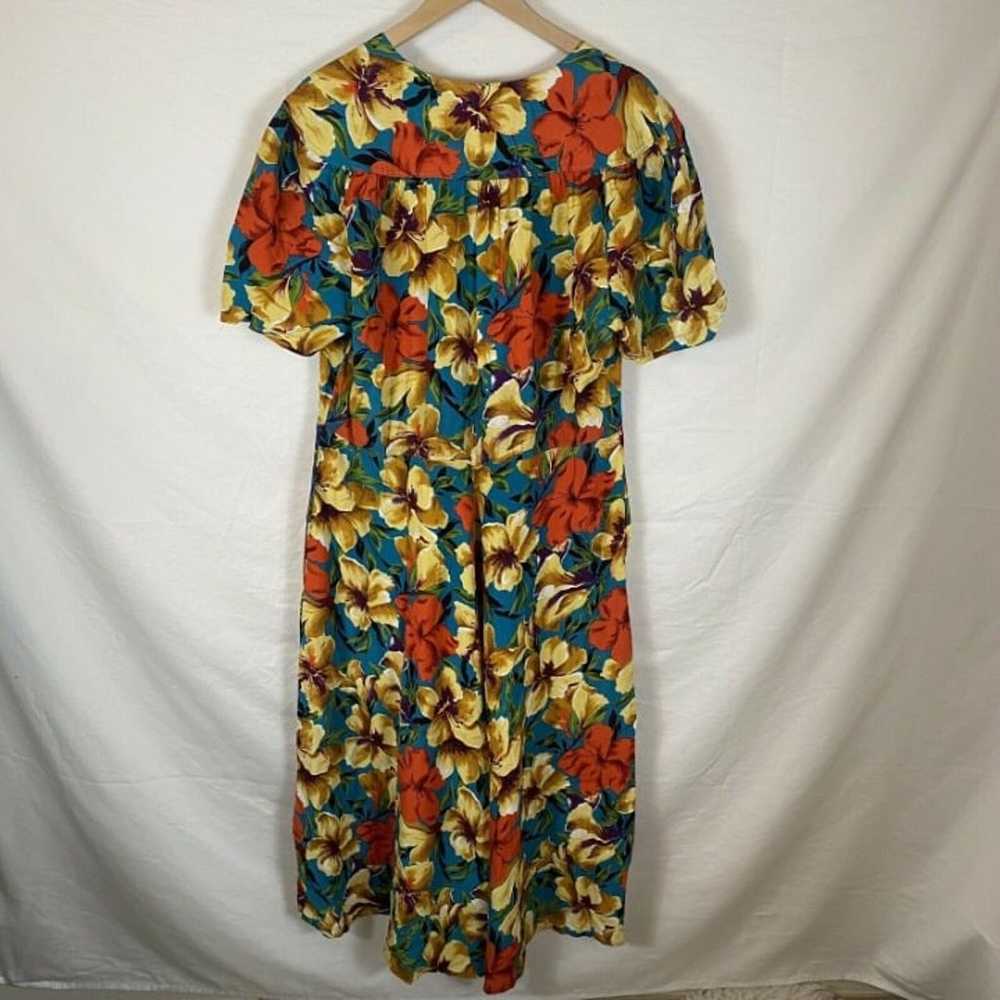 Vintage 80s Carol Anderson California Floral Trop… - image 9