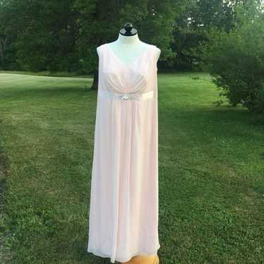 David's bridal's pink long gown dress 20 - image 1