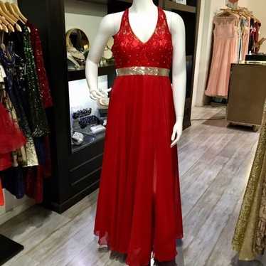Red Formal Evening Prom Dress Gown