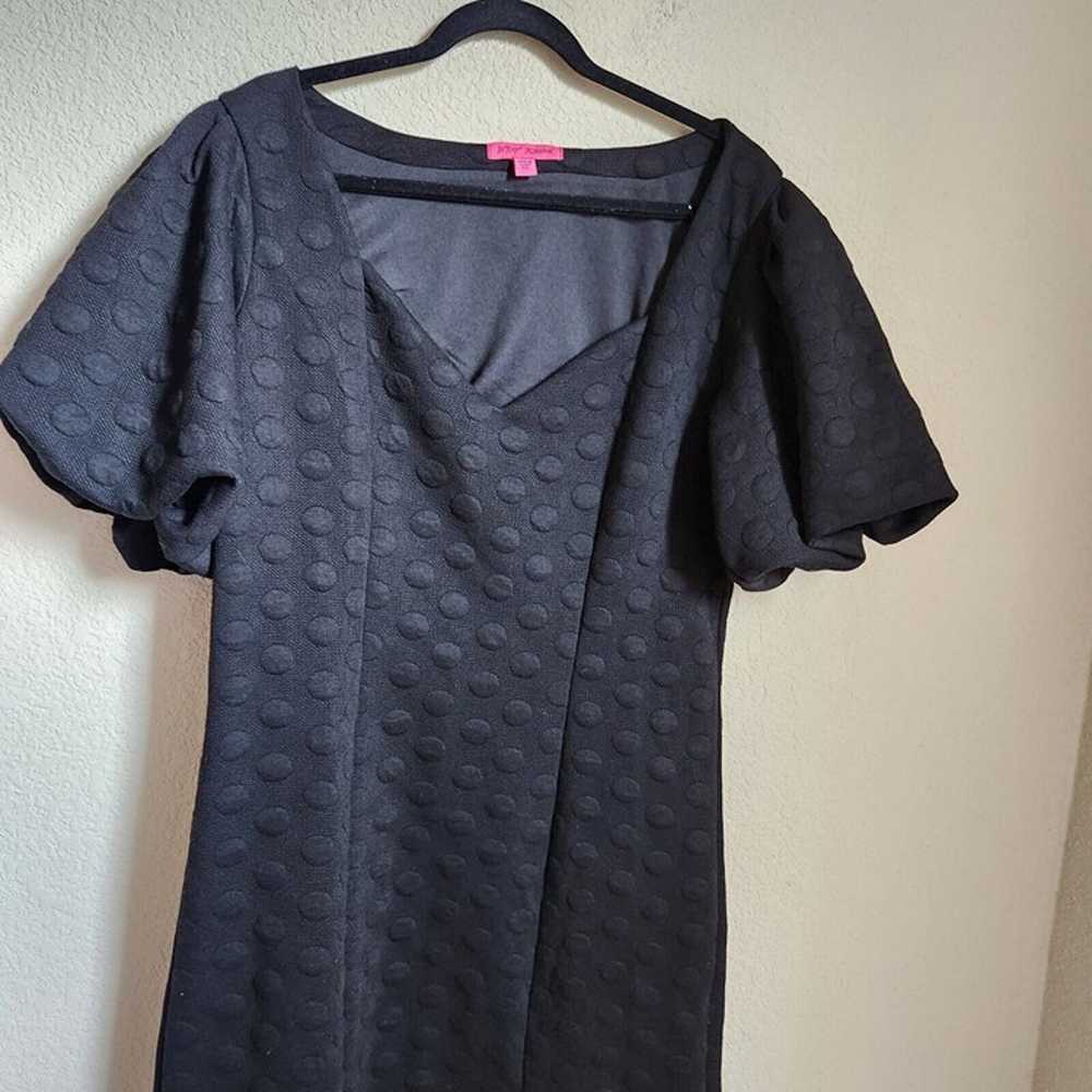 Betsey Johnson Dress Women XXL Mini Puff Sleeves … - image 3