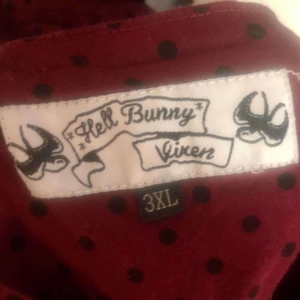 Hell Bunny Vixen Ashley Polkadot Halter Pin-Up Dr… - image 4