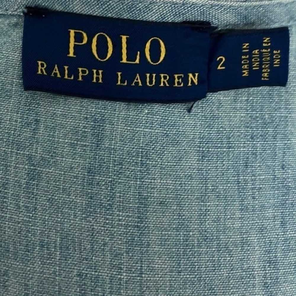 Polo Ralph Lauren CHAMBRAY  Wrap Blue Light Denim… - image 5