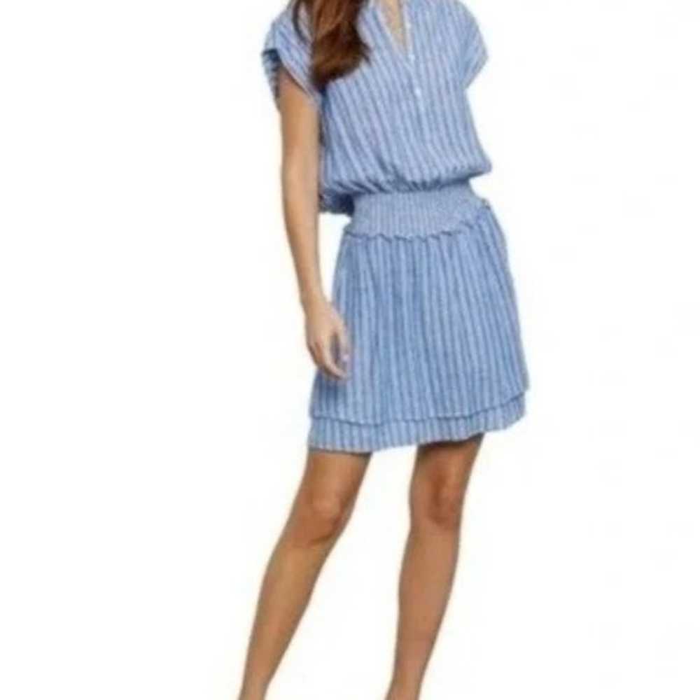 Rails Angelina Cascade Stripe Smocked Mini Dress … - image 1