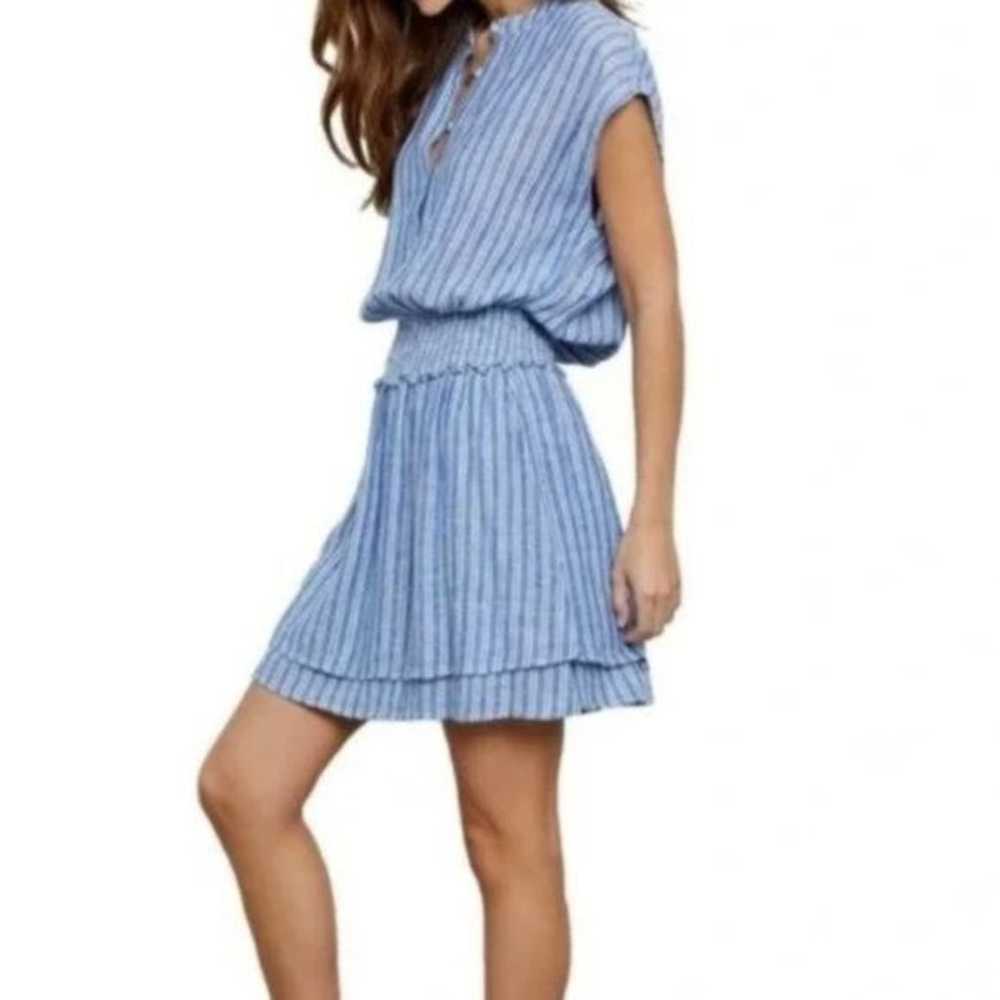 Rails Angelina Cascade Stripe Smocked Mini Dress … - image 8