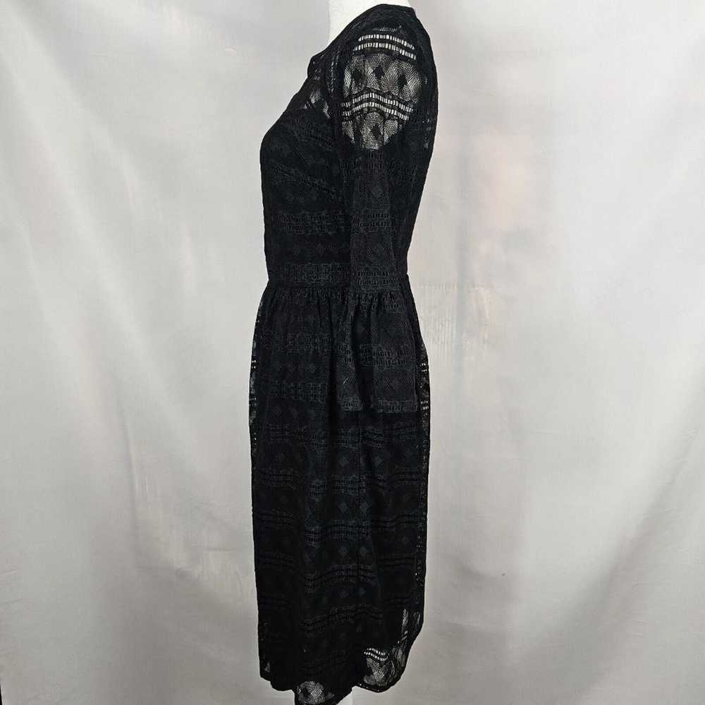 Trina Turk Everdine Dress Size 2 Black Lace Cockt… - image 3