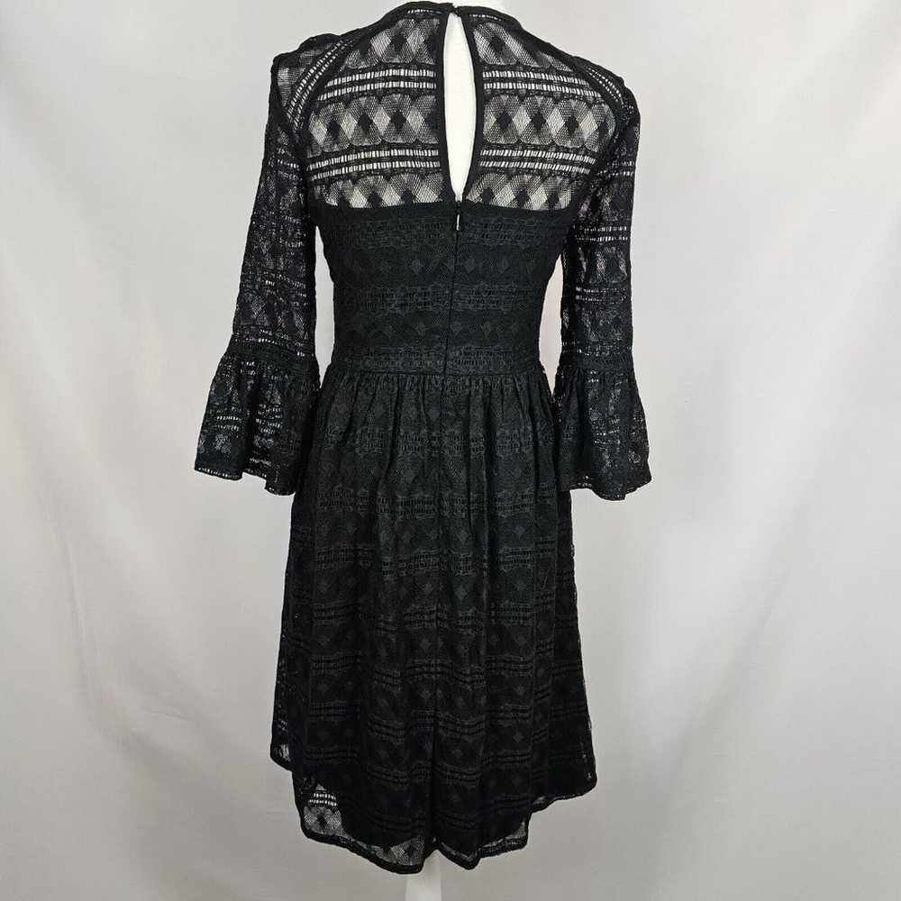 Trina Turk Everdine Dress Size 2 Black Lace Cockt… - image 4