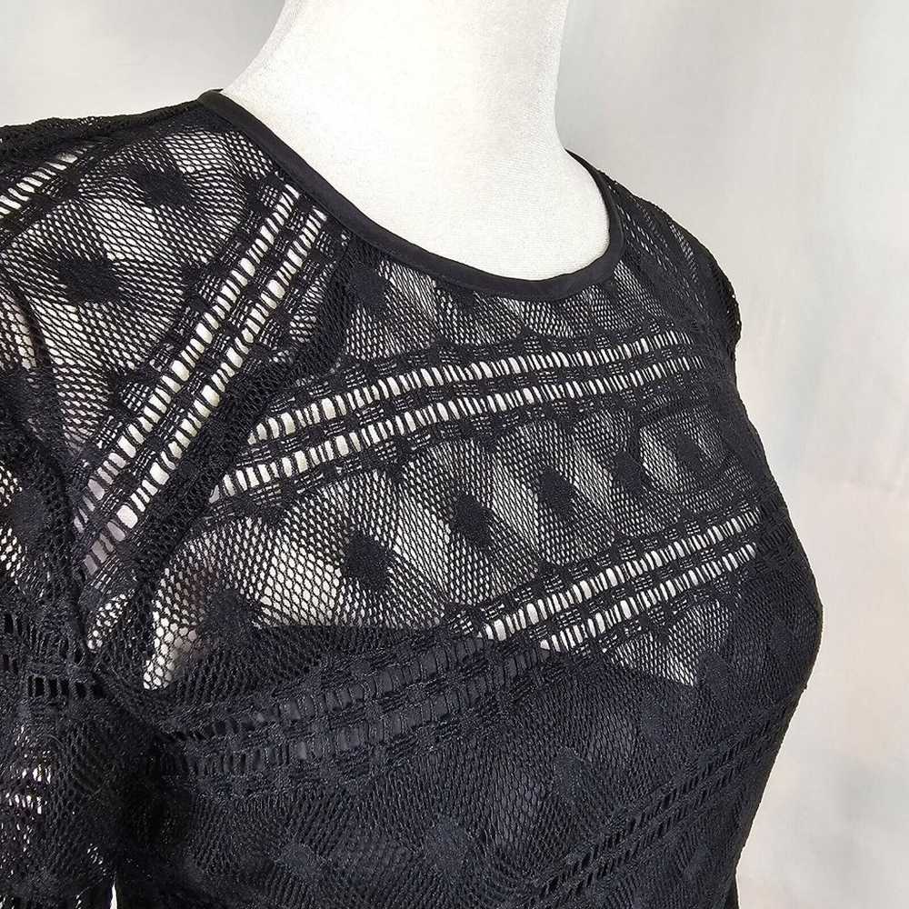 Trina Turk Everdine Dress Size 2 Black Lace Cockt… - image 6