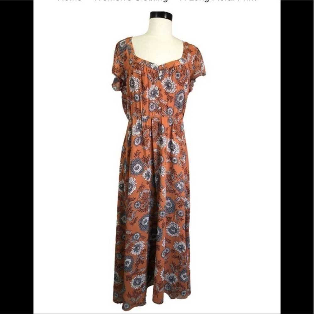 Madewell maxi dress rust orange color 4 - image 4