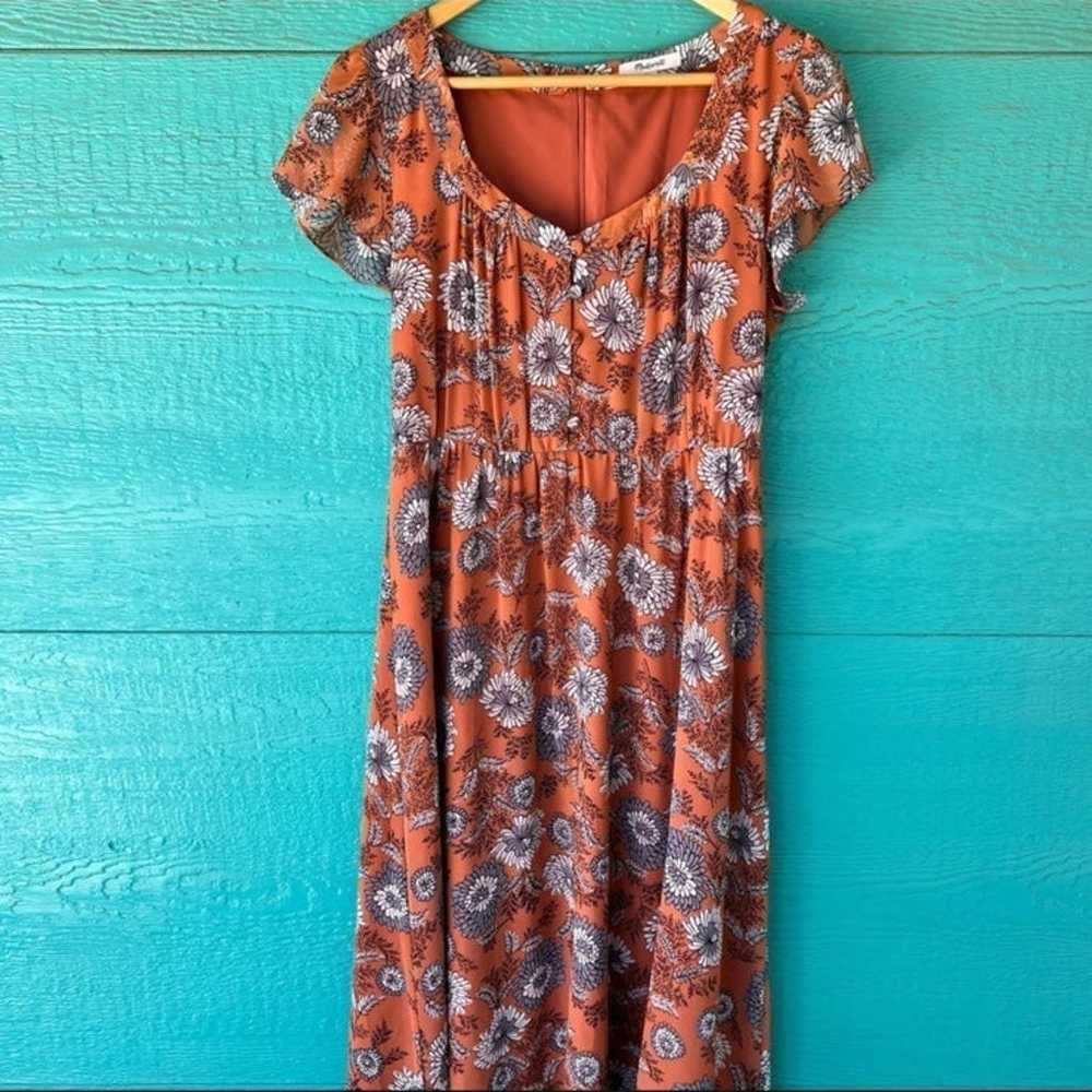 Madewell maxi dress rust orange color 4 - image 5