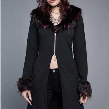 Widow twisted thrill duster maxi cardigan jacket - image 1