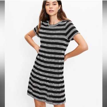 Striped Tiered Tee Dress - image 1