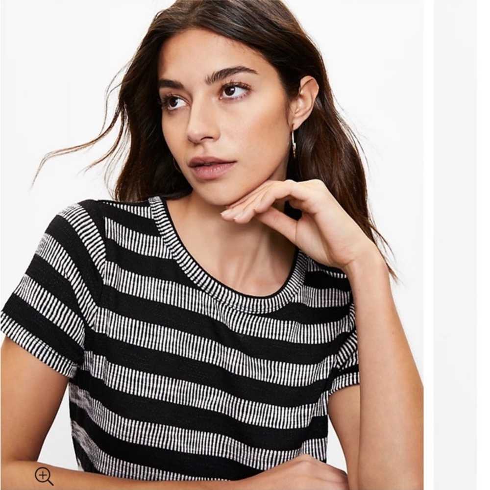 Striped Tiered Tee Dress - image 2