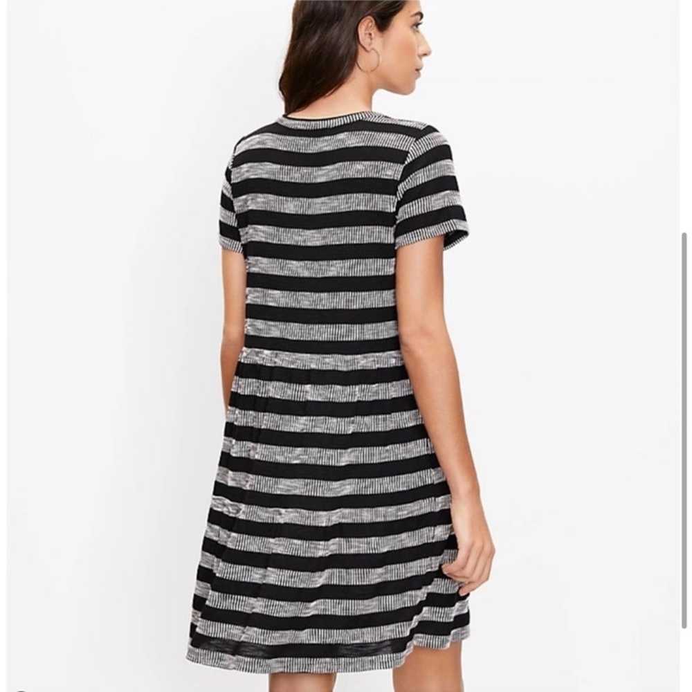 Striped Tiered Tee Dress - image 3