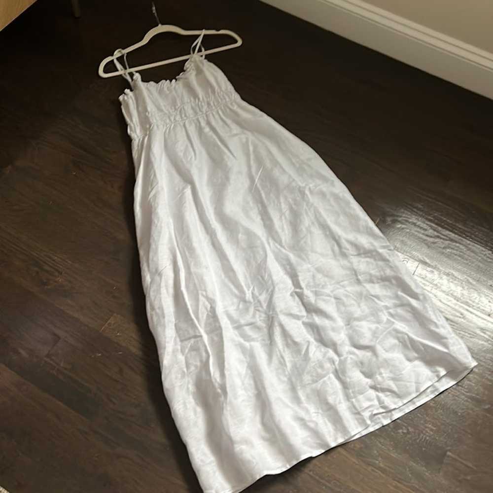 White linen maxi dress NWOT - image 2