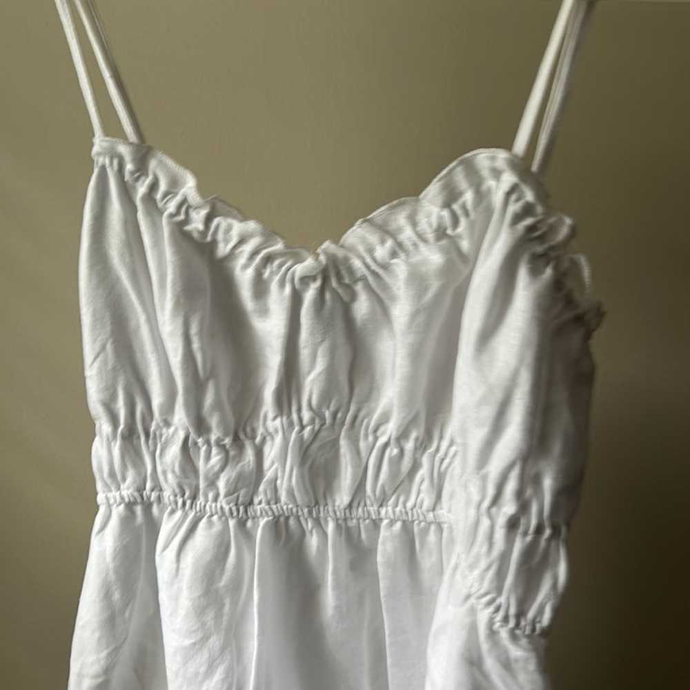 White linen maxi dress NWOT - image 3
