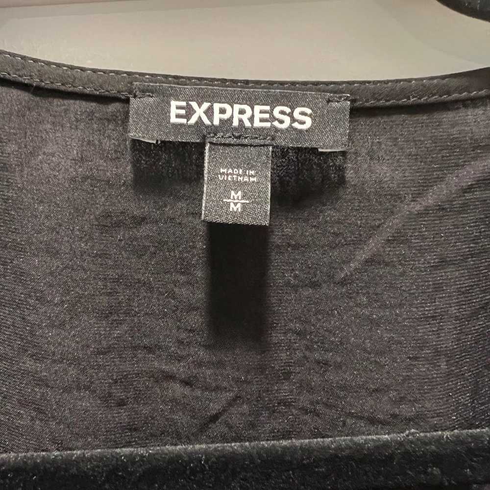 Express Faux Wrap Silk Dress - image 2