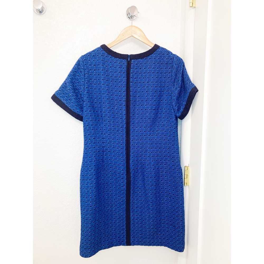 BODEN Bryony Wool Blend Tweed Dress Blue with Met… - image 11