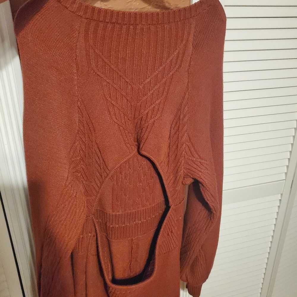 Free people Emmeline sweater dress. NWOT. Burnt o… - image 2