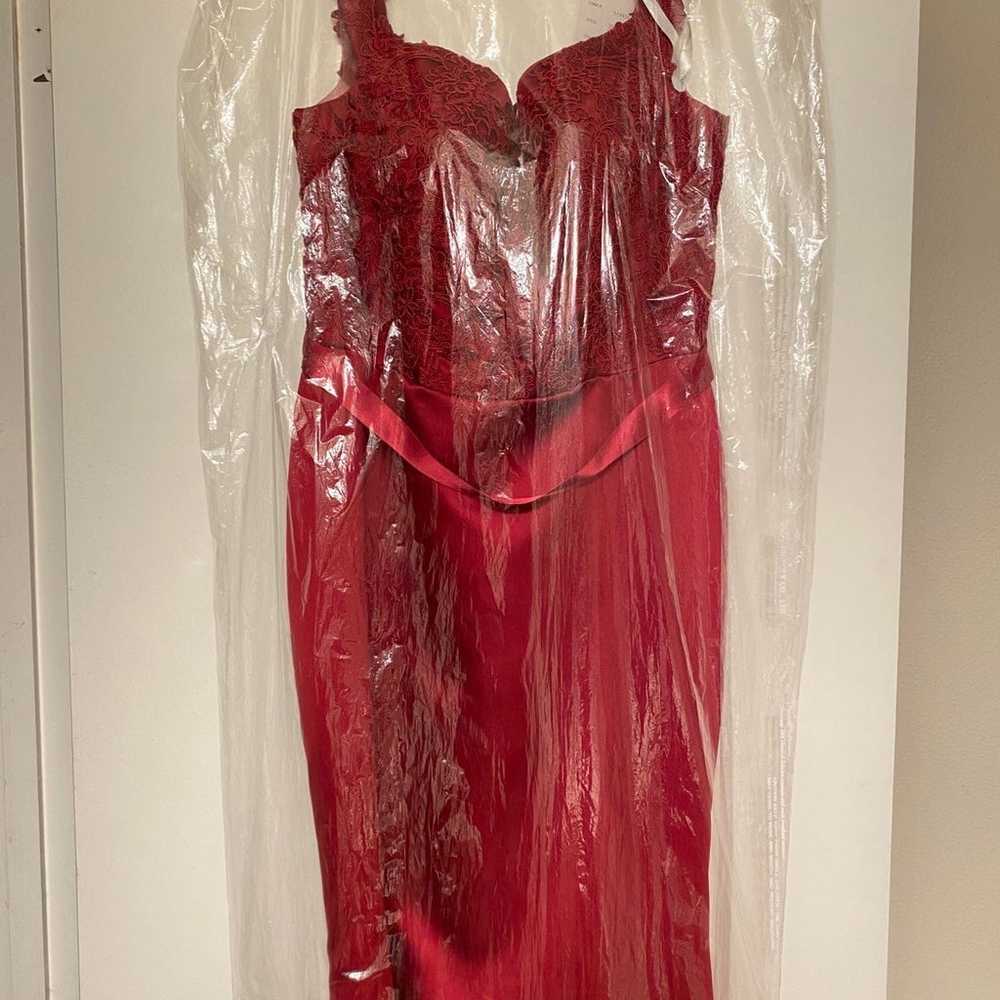 Red bridesmaid dress - image 4