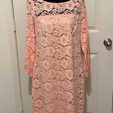 Vince Camuto pink lace dress - image 1