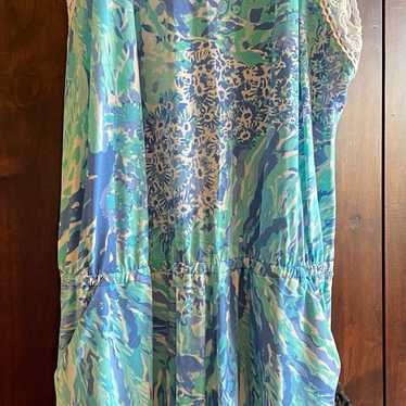 Lilly Pulitzer L stretchy Lala Romper - image 1