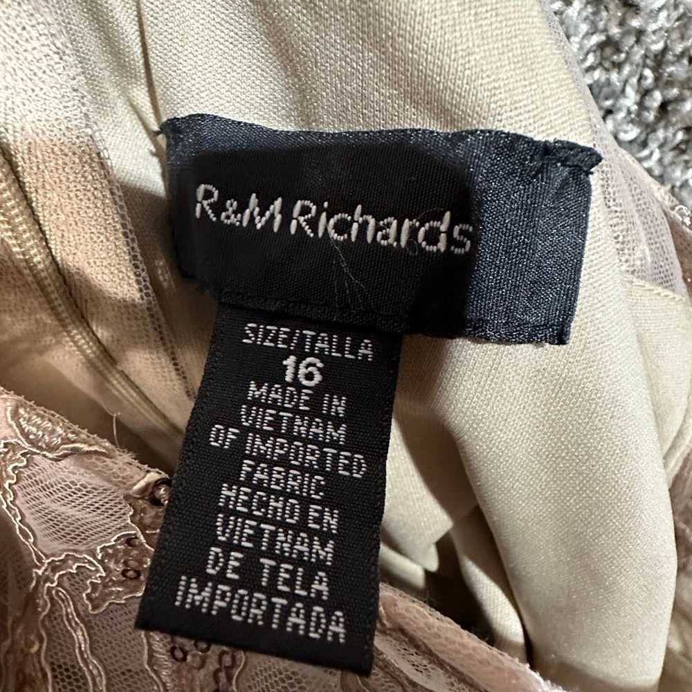 R&M Richards Embellished Boat Neck Illusion Gown … - image 7