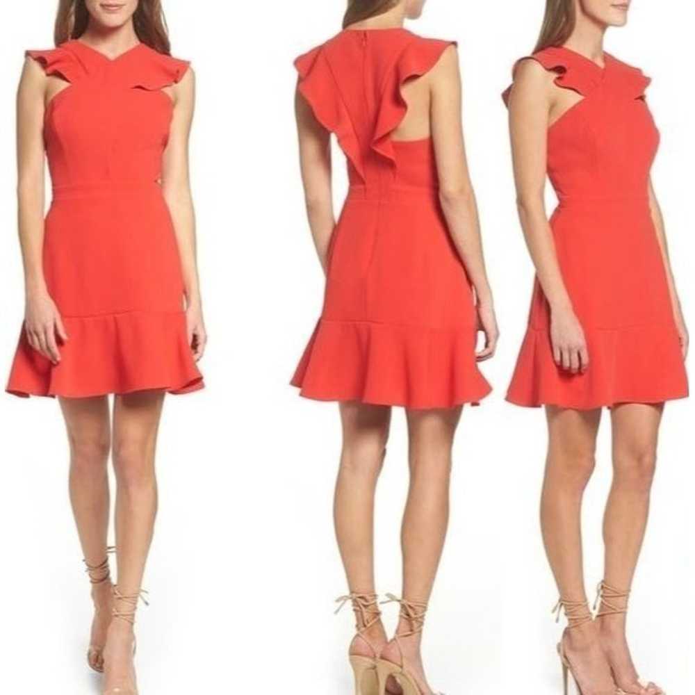 Chelsea28 Cross Front Ruffle Fit & Flare Dress Re… - image 12