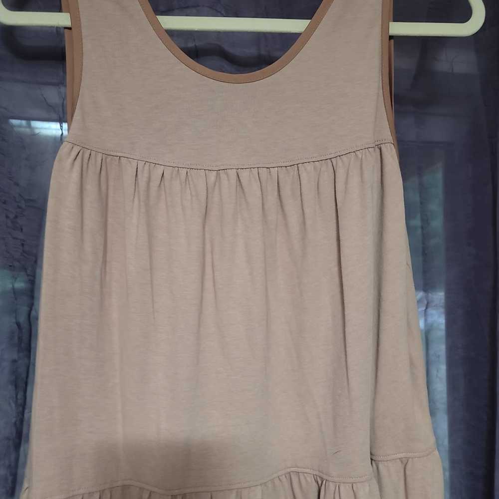 EVERLANE Maxi Dress Sleeveless 100% cotton stretc… - image 2