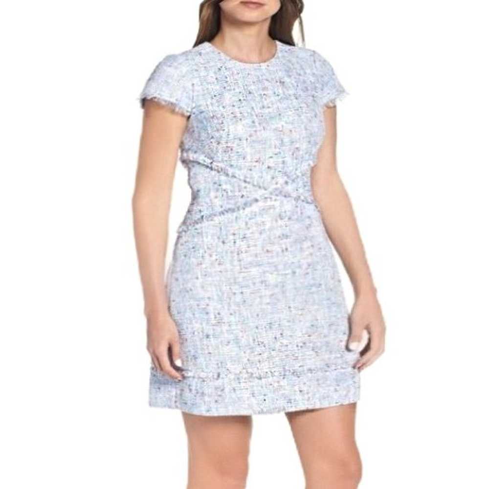 ELIZA J BLUE TWEED MINI DRESS - image 1