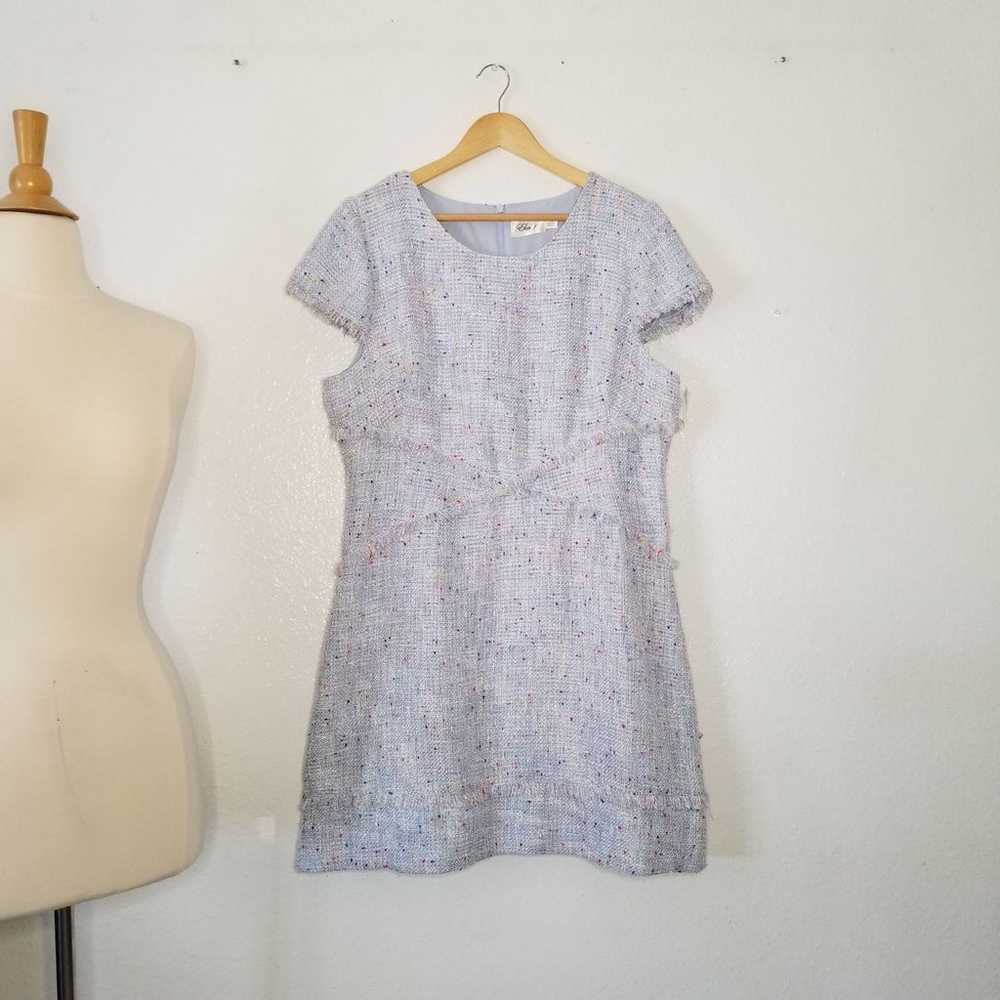 ELIZA J BLUE TWEED MINI DRESS - image 3