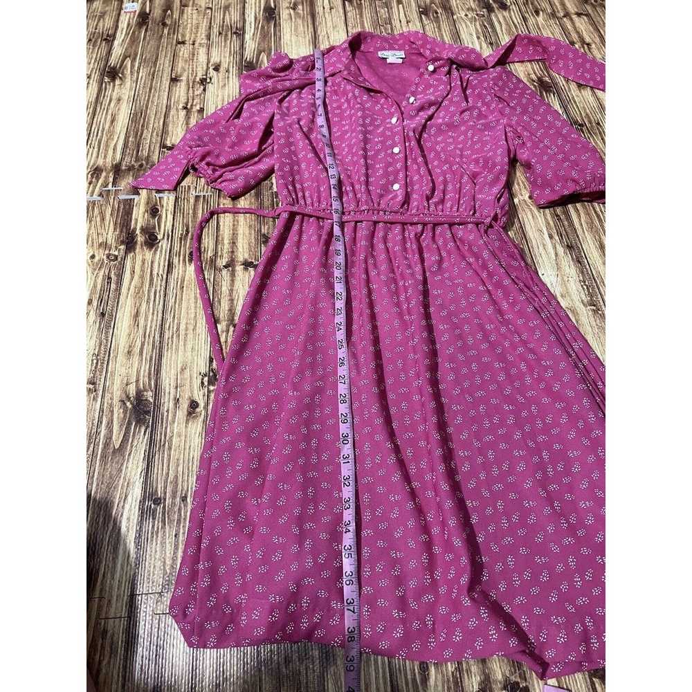 Doo Dads Vintage Pink Polka Dot Dress Womens Size… - image 10