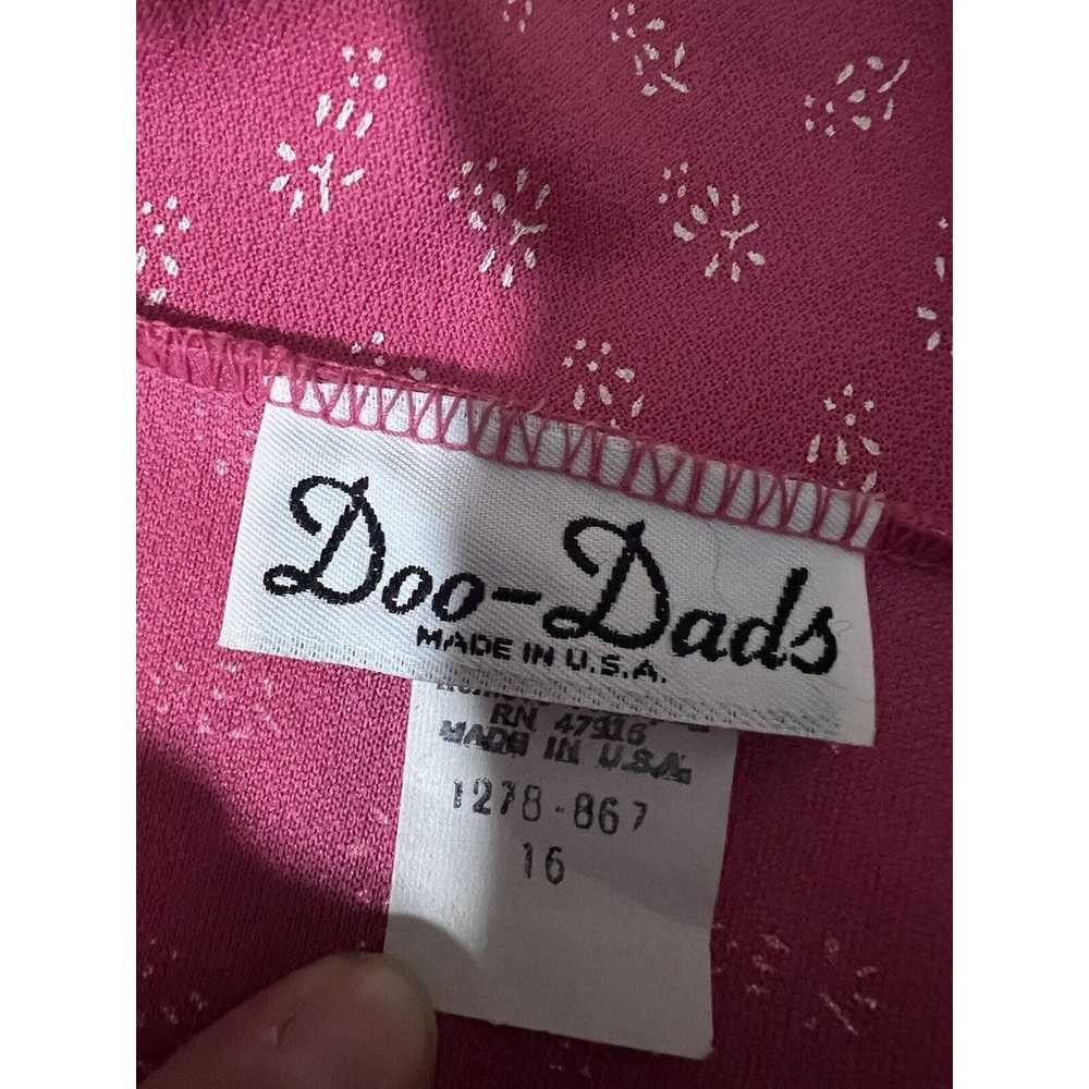 Doo Dads Vintage Pink Polka Dot Dress Womens Size… - image 8