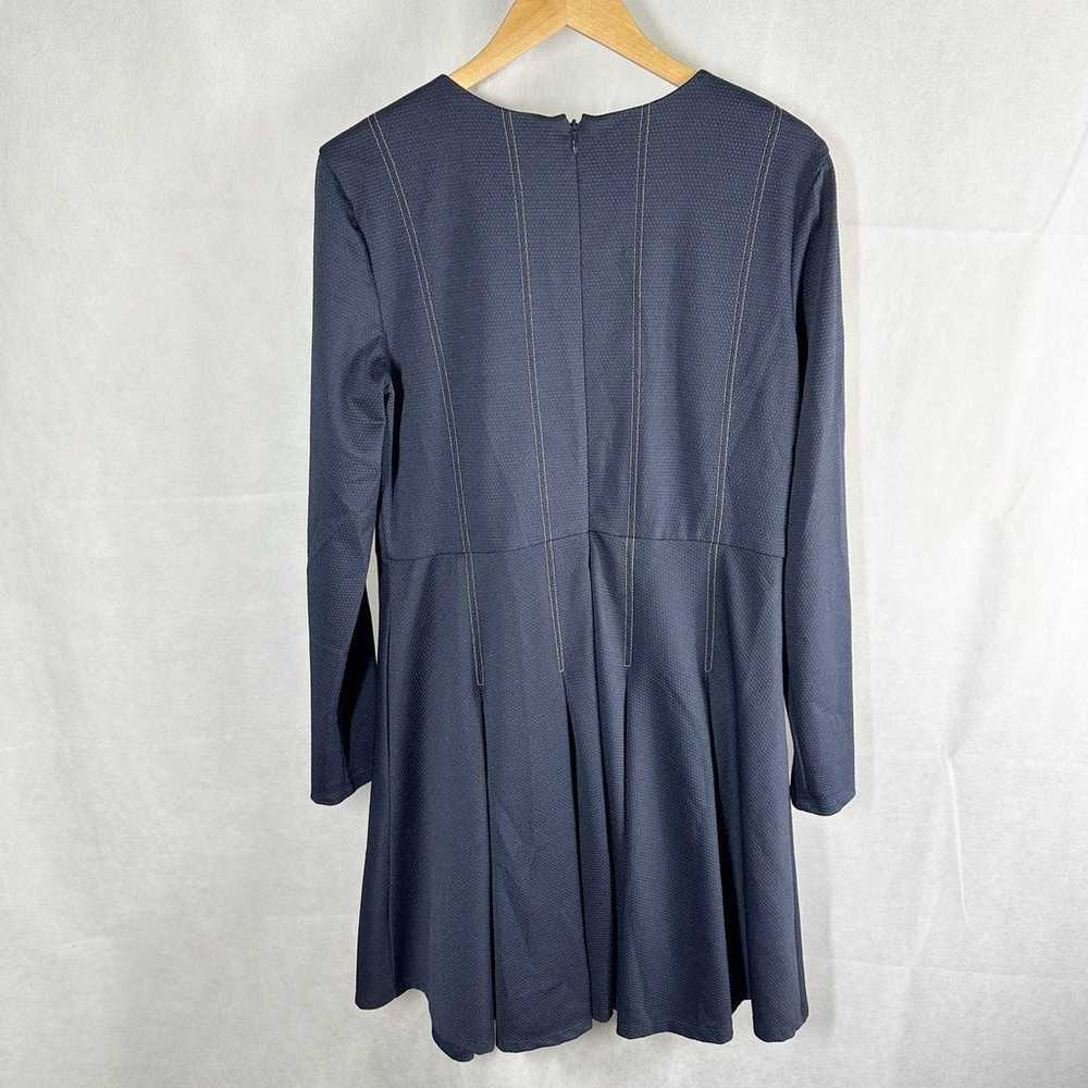 Hutch Solid Day Fit & Flare Dress Navy Size XL - image 4