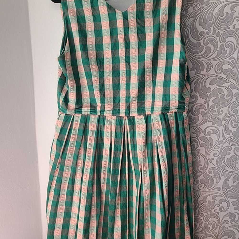 Emily & Fin Button Down Dress Striped Sz XL - image 2