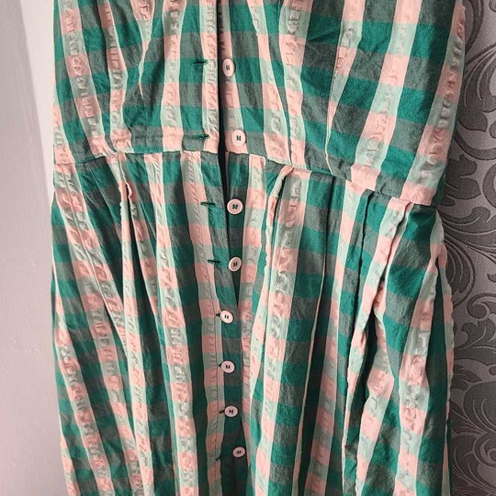 Emily & Fin Button Down Dress Striped Sz XL - image 4