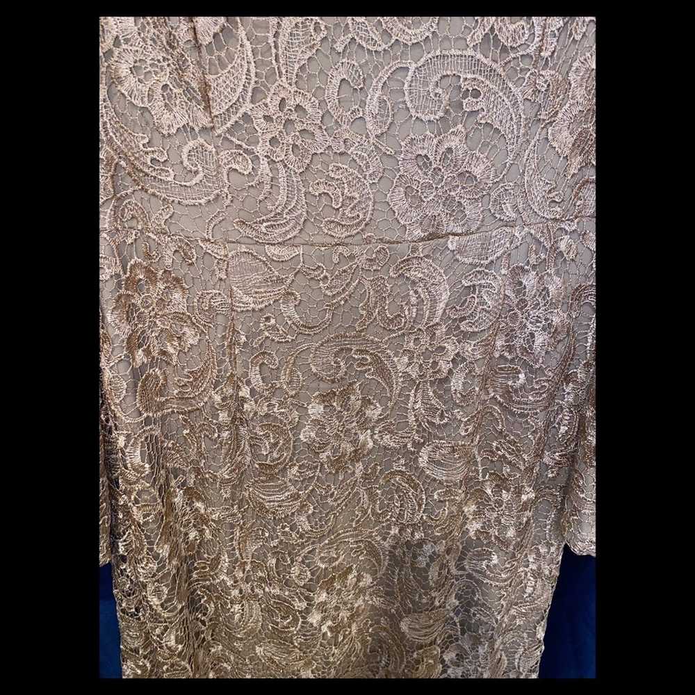 Noor Lace Long Sleeve Evening Gown - image 6