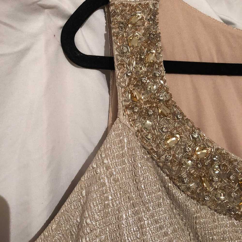 R &M Richards Gold Evening Gown - image 3