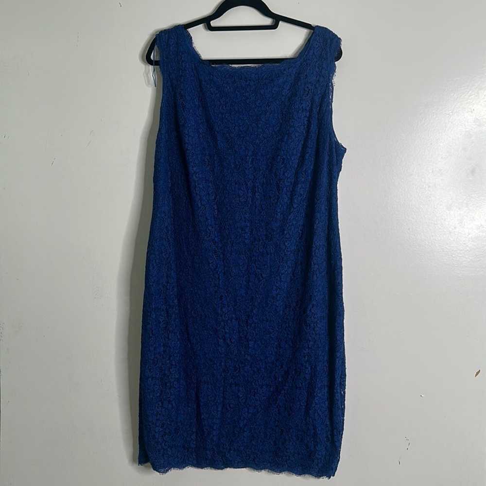 Adrianna papell blue lace mini dress size 20 Wplus - image 8