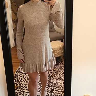 Ruffle Sweater Dress
