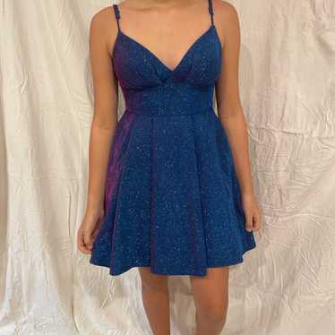 Blue/purple homecoming dance dress - image 1
