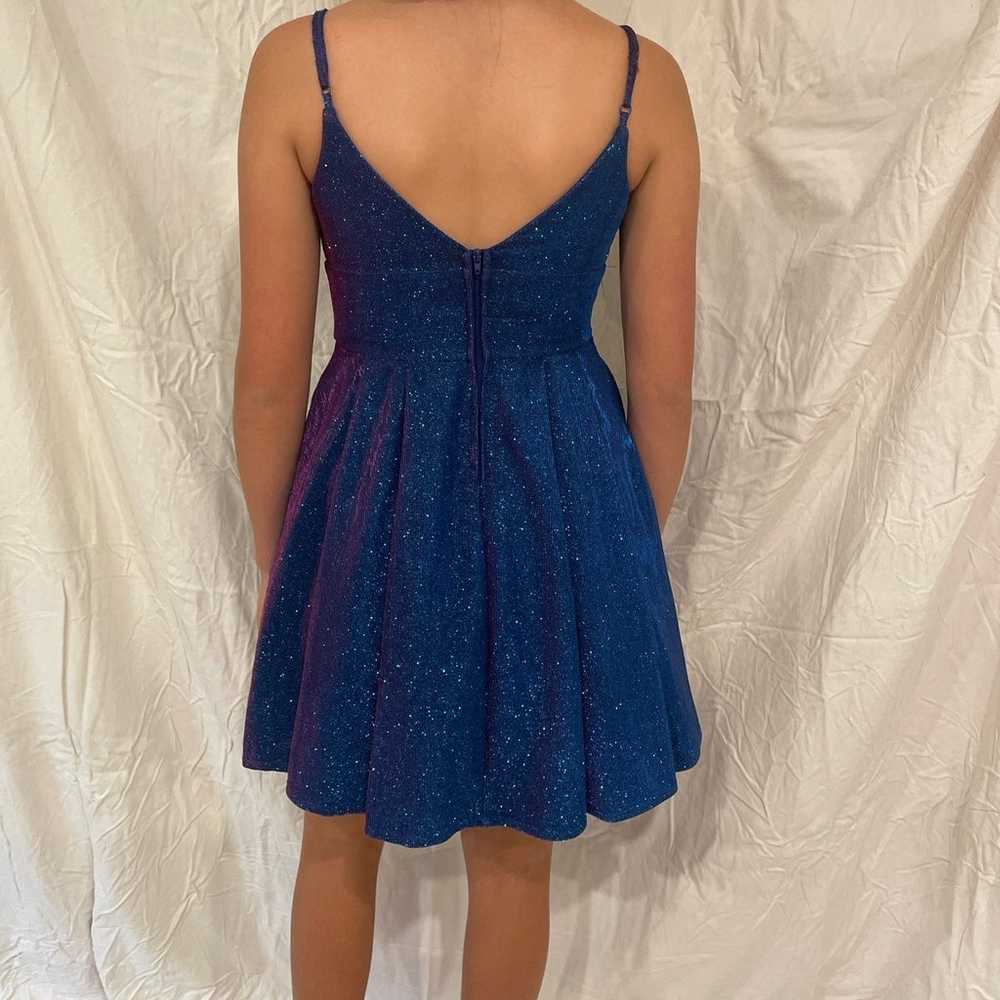 Blue/purple homecoming dance dress - image 2