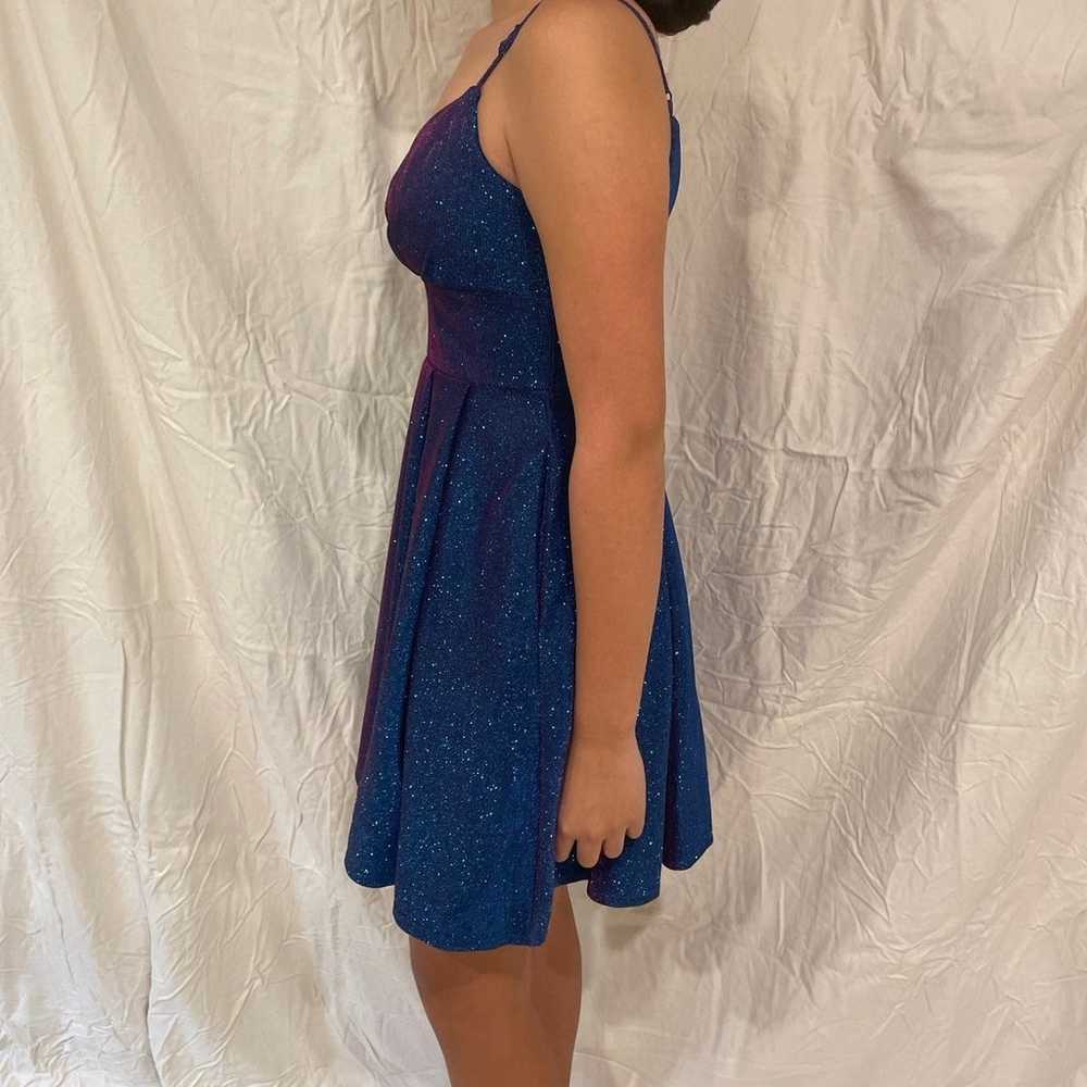 Blue/purple homecoming dance dress - image 3