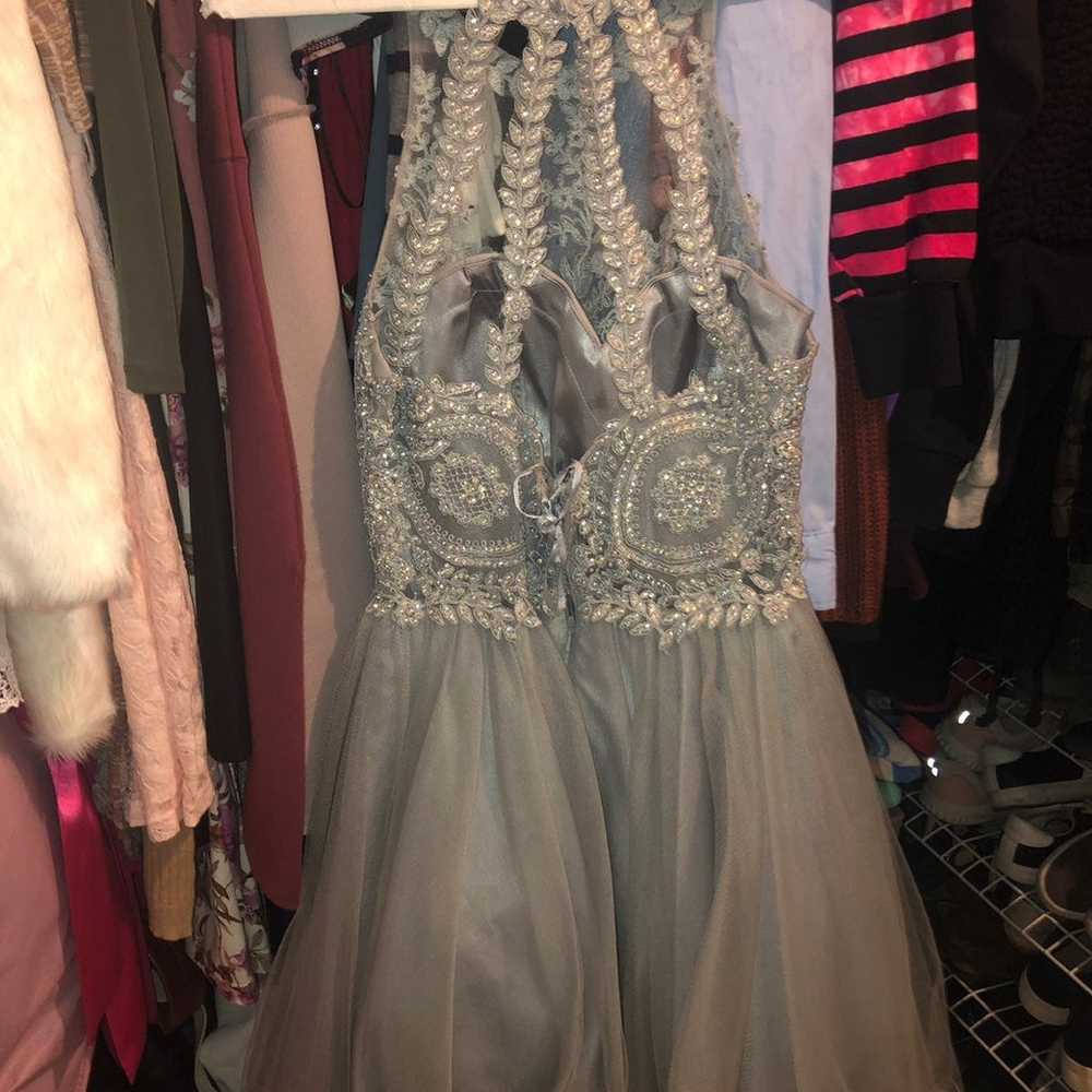 Silver Beaded Dress/prom Dress - image 2