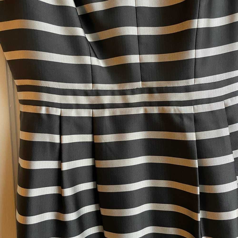 Black and silver Jcrew striped party dress - image 2
