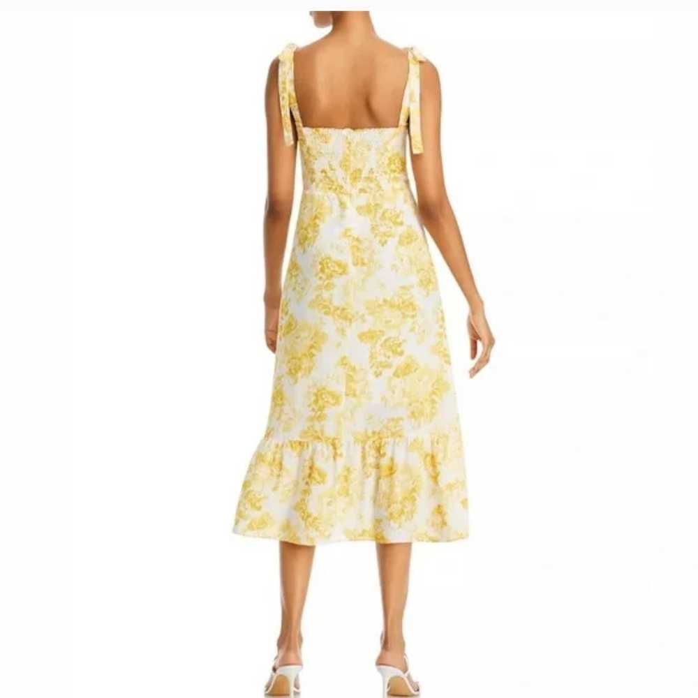 Floral Yellow Midi Dress - image 2