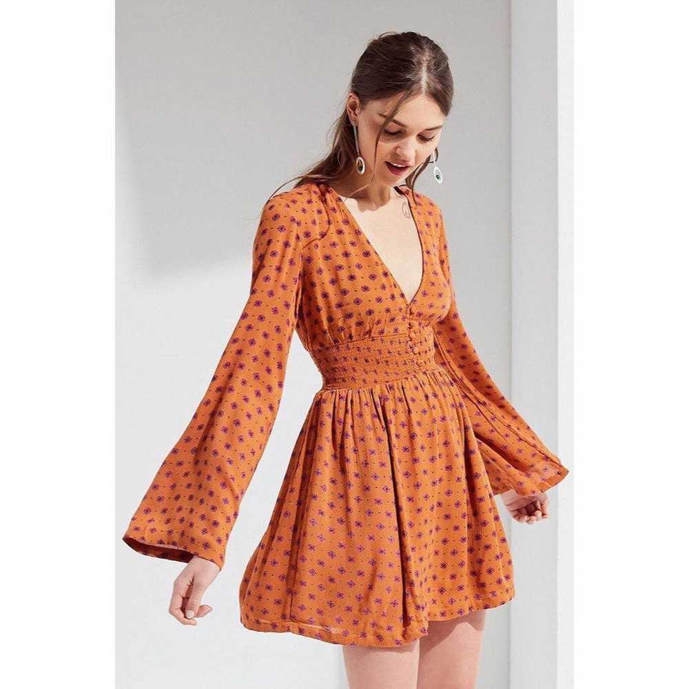 urban outfitters smocked mini dress - image 2