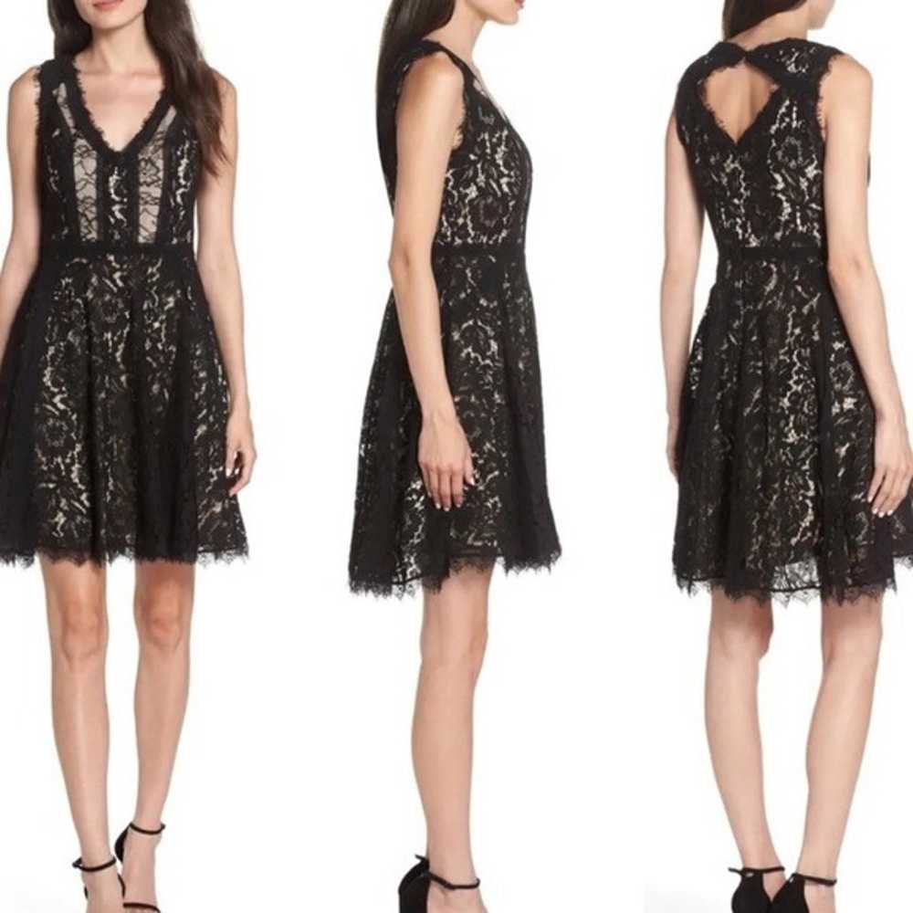 NWOT HEARTLOOM REVOLVE Sera Lace Mini Dress in Bl… - image 4